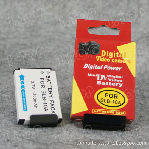 3.7V 1300mAh,High quality battery pack for Samsung SLB-10A replacements, Made in china